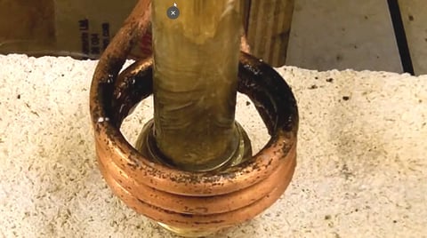 Brazing a brass fitting to a brass tube