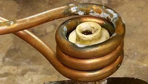 Brazing a sleeve onto a door handle