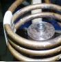 image: Brazing a stainless steel shaft to a carbide - mining digger
