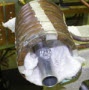 image: Brazing an aluminum bicycle assembly