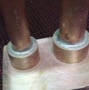 image: Brazing copper tubes to a brass manifold block