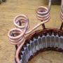 image: Heat six-wire bundles to strip varnish