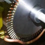 image: Heating a pin to cut holes (rubberized material)