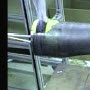 image: Pre-heating a steel transaxle tube (welding)