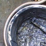 image: Heating a crucible for Melting plastic