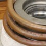 image: Shrink fitting aluminum pulley to insert inner bearing 