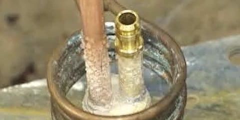Brazing a three-piece valve fixture