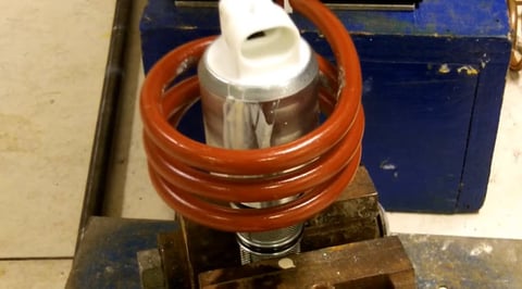 Curing Epoxy on a Steel Valve