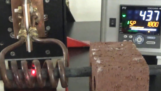 Induction Heating a Steel Rod for Forging
