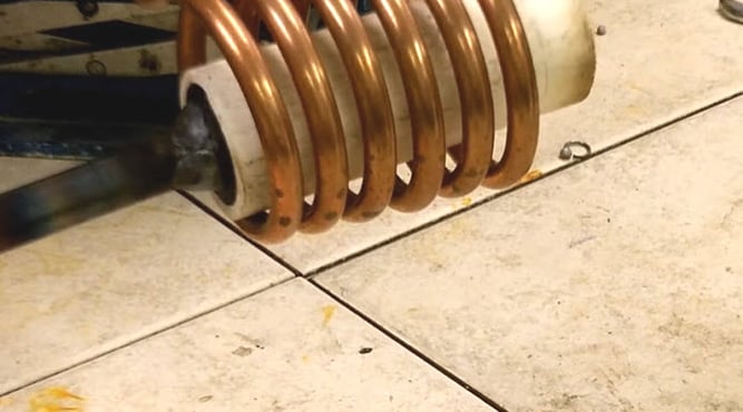 Preheating a Steel Bar for Forging with Induction