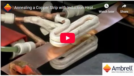 Annealing a Copper Strip with Induction