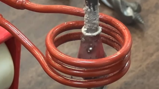 Brazing a Drill Bit with Induction