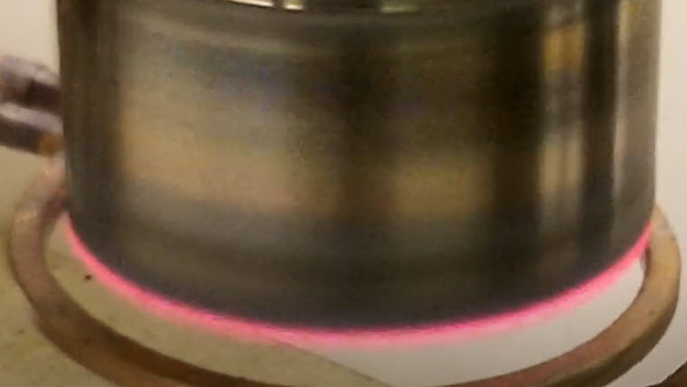 Hardening a Hole Saw with Induction