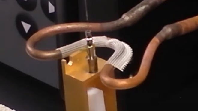 Soldering a Fiber onto a Pin