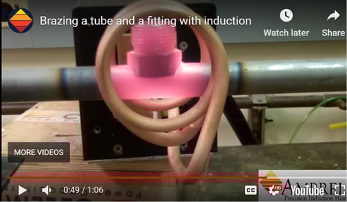 brazing a tube and fitting