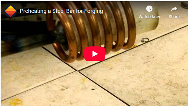 preheating-a-steel-bar-for-forging