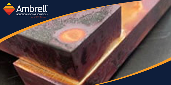 Heating copper buss plates with induction heating