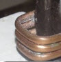Braze an end plug on a stainless steel car grill