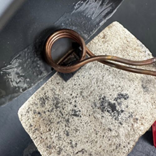 Braze diamond cutting inserts to core bits