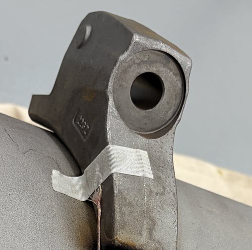 Preheat a Steel Mulching Rotor Tube for a Welding Process