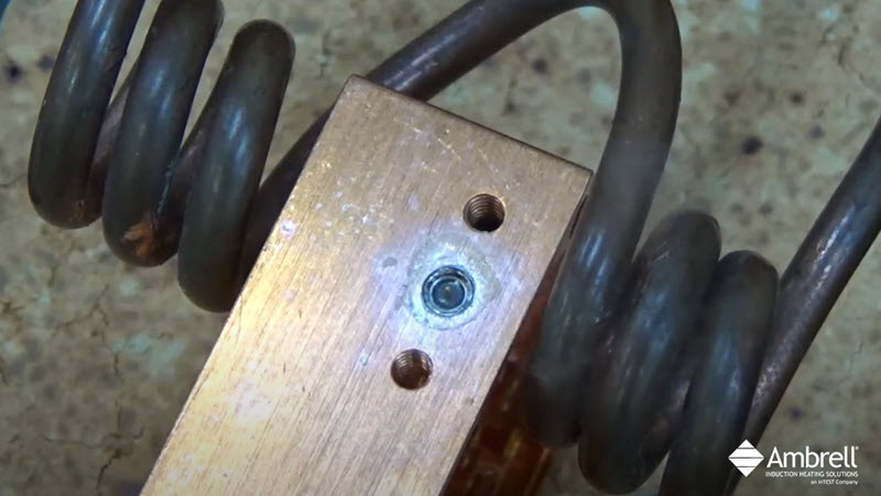 Induction Heating a Copper Assembly for Soldering