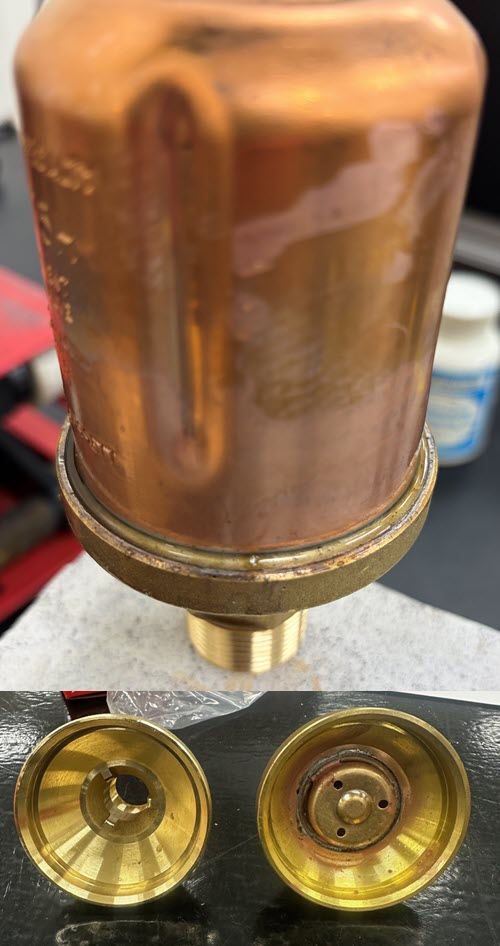 Solder a vent tube assembly